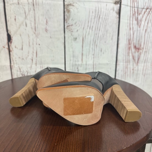 Black Leather Women's Mules - Picture 10 of 14